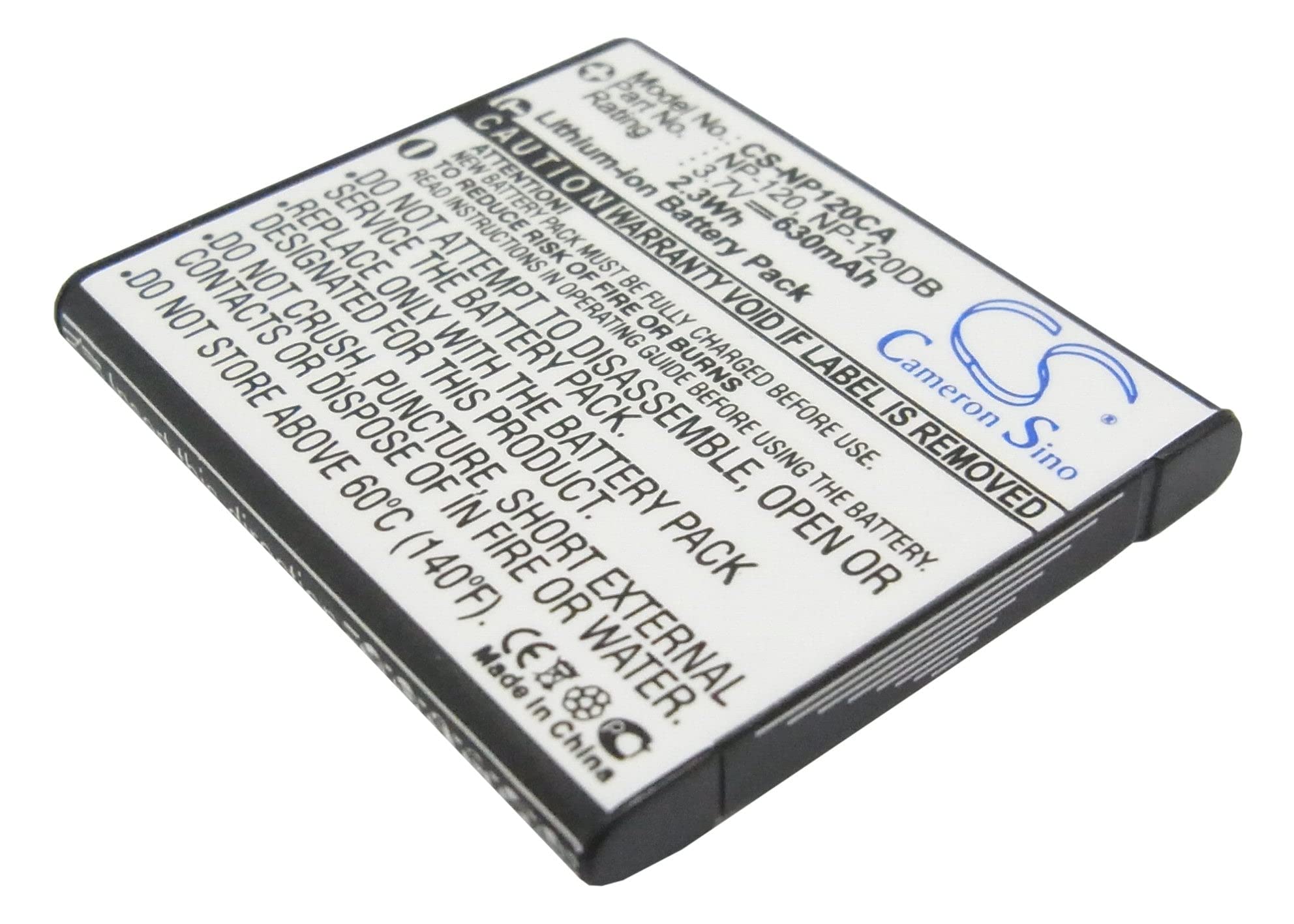 Amazon.com: VI VINTRONS 630mAh Battery for CASIO Exilim EX-S200